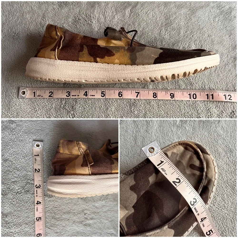 Hey Dude Wendy Camo Camouflage Print Slip-On Sneaker Canvas Shoe Sz 7 - Picture 15 of 15